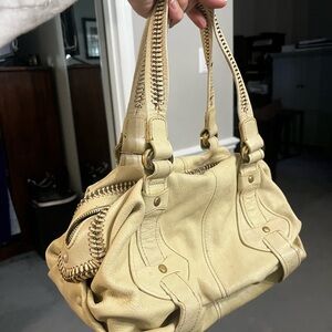 Cole Haan Beige Leather Shoulder Bag